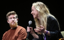 Fabian Offert and Stephanie Dick during Exchange #5: Neural Network Cultures